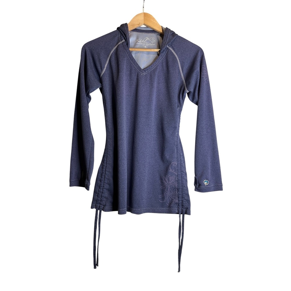 Kuhl Purple Performance Hoodie Lightweight Cinch Ruched Drawstring Lightweight M